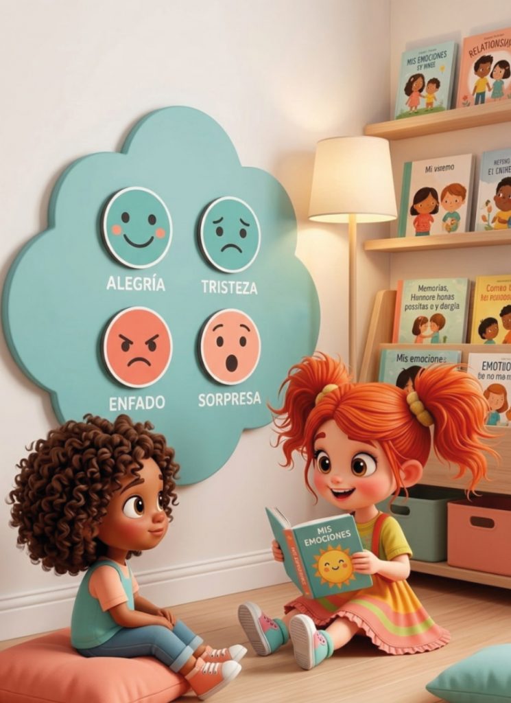 Bimba aprendiendo sobre las emociones