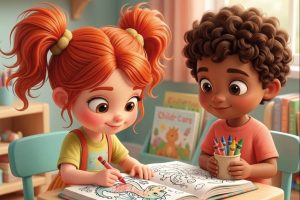 Beneficios de colorear para niños